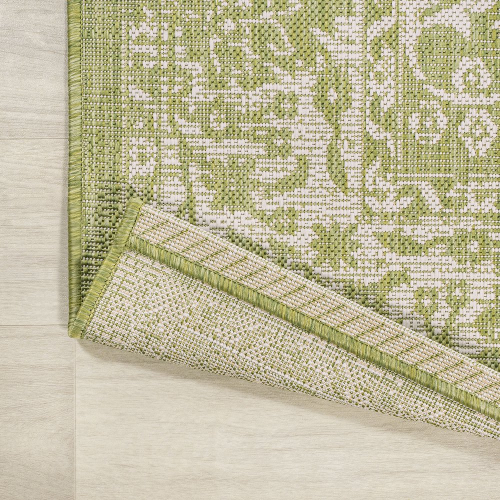 Tela Bohemian Textured Weave Floral Indoor/Outdoor Area Rug