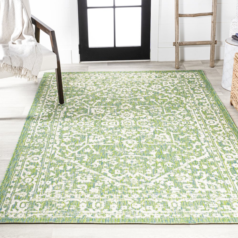 Malta Bohemian Medallion Textured Weave Indoor/Outdoor Area Rug