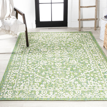 Malta Bohemian Medallion Textured Weave Indoor/Outdoor Area Rug