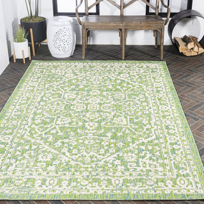 Malta Bohemian Medallion Textured Weave Indoor/Outdoor Area Rug