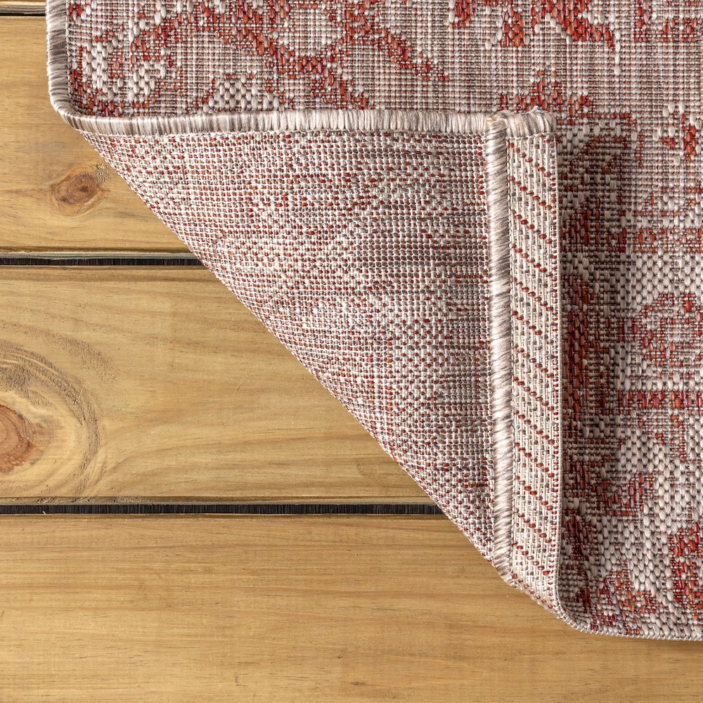 Estrella Bohemian Medallion Textured Weave Indoor/Outdoor Area Rug