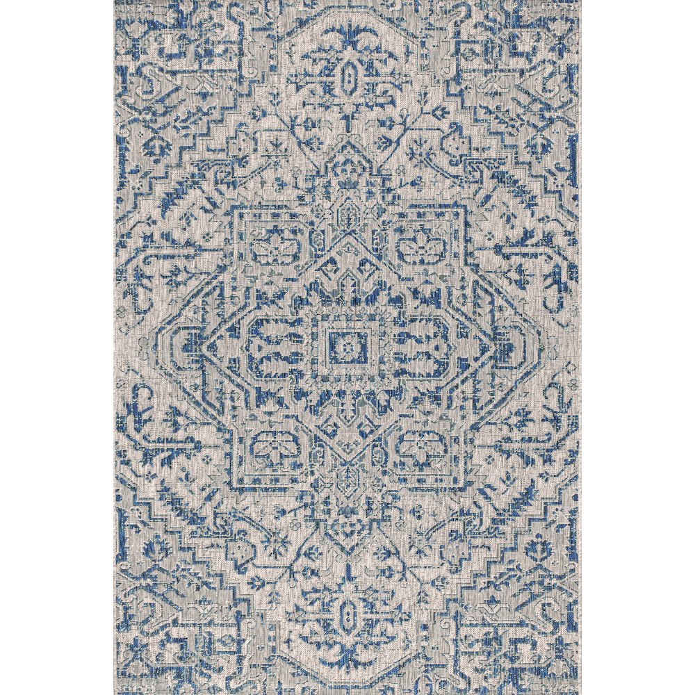 Estrella Bohemian Medallion Textured Weave Indoor/Outdoor Area Rug