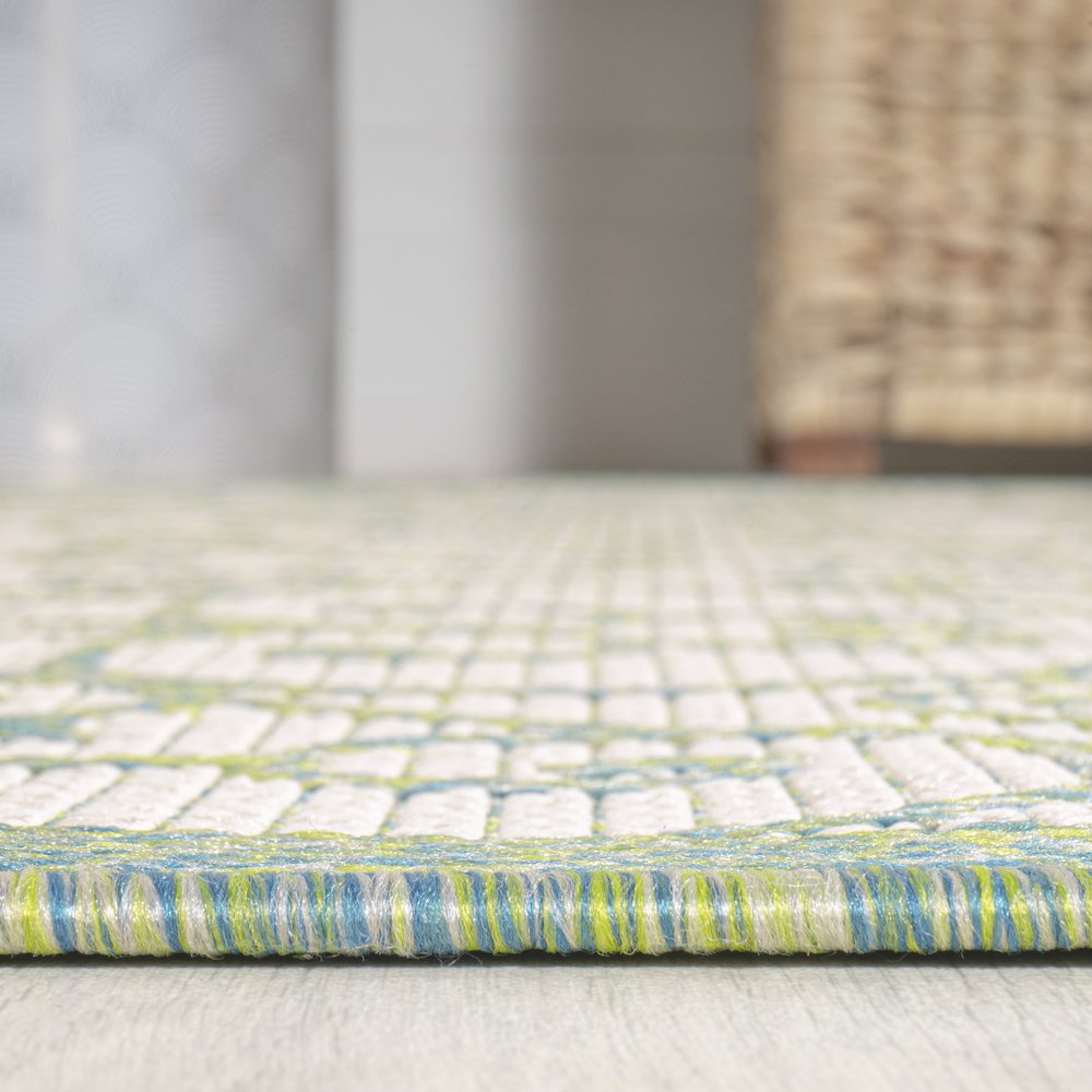 Madrid Vintage Filigree Textured Weave Indoor/Outdoor Area Rug