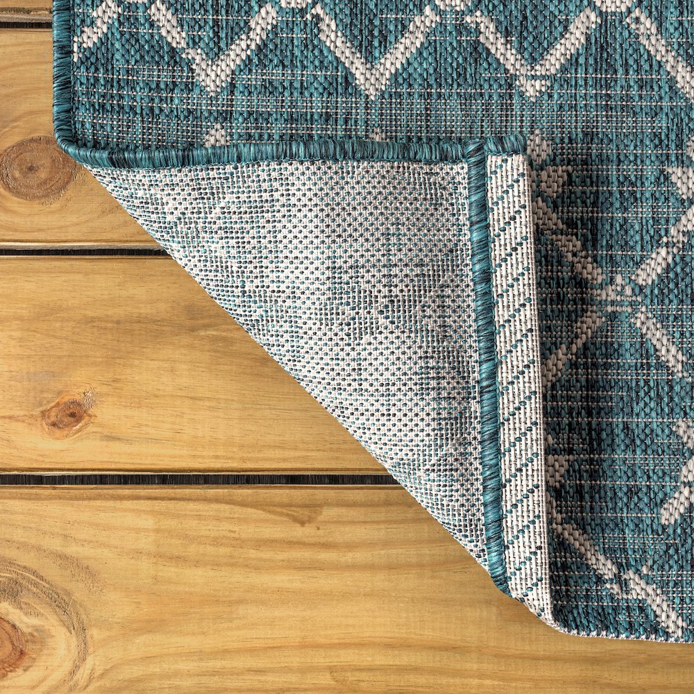 Ourika Moroccan Geometric Textured Weave Indoor/Outdoor Area Rug