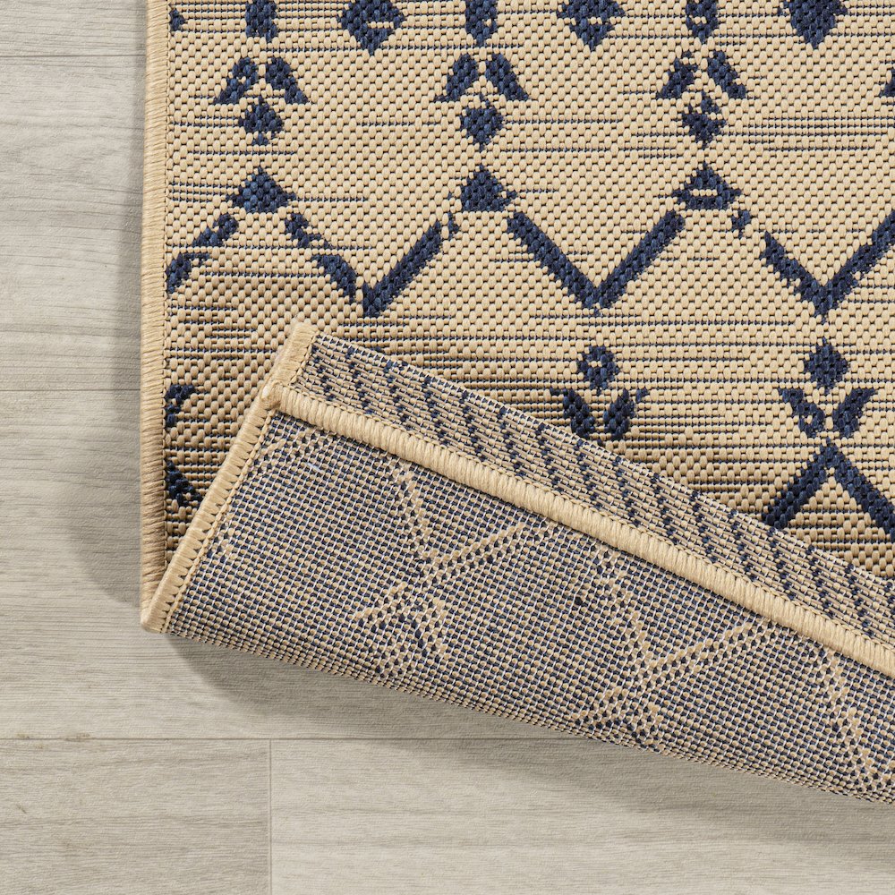 Ourika Moroccan Geometric Textured Weave Indoor/Outdoor Area Rug