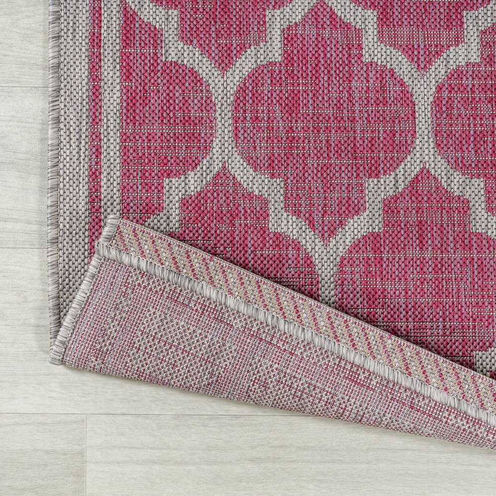Trebol Moroccan Trellis Textured Weave Indoor/Outdoor Area Rug