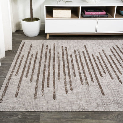 Zolak Berber Stripe Geometric Indoor/Outdoor Area Rug
