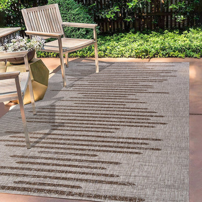 Zolak Berber Stripe Geometric Indoor/Outdoor Area Rug