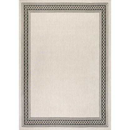 Lucia Classic Diamond Border Indoor/Outdoor Area Rug