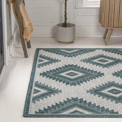 Lior Geometric Moroccan Diamond Indoor/Outdoor Area Rug