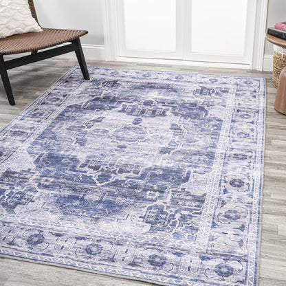 Alanya Ornate Medallion Washable Indoor/Outdoor Area Rug