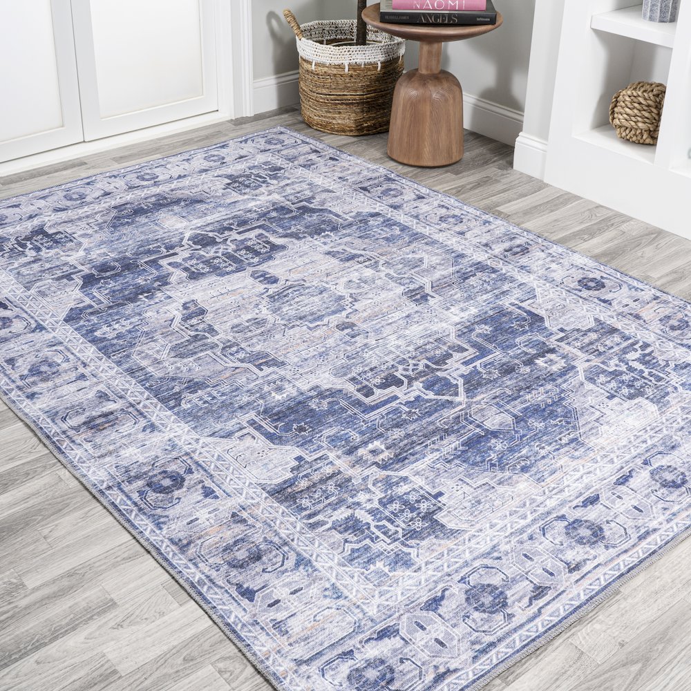 Alanya Ornate Medallion Washable Indoor/Outdoor Area Rug