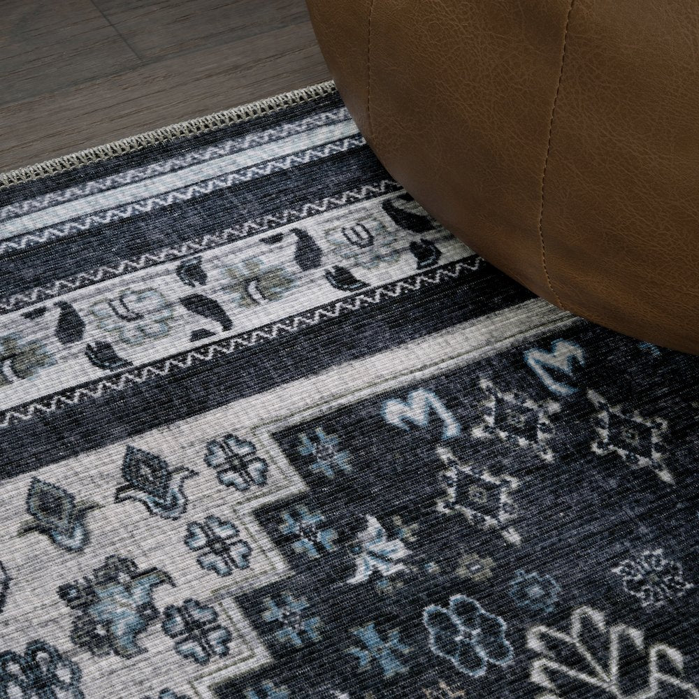 Dalyan Geometric Medallions Machine-Washable Area Rug
