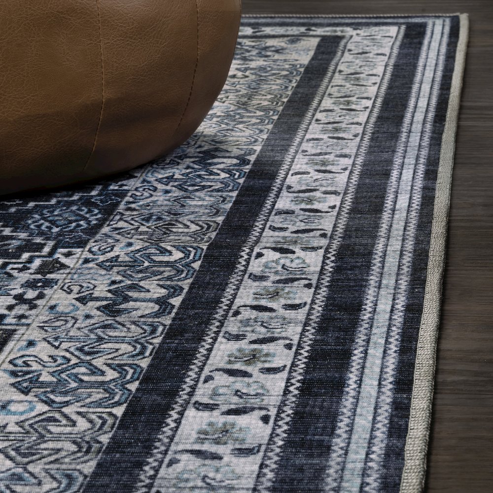 Dalyan Geometric Medallions Machine-Washable Area Rug