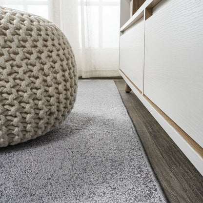 Haze Solid Low Pile Area Rug Gray
