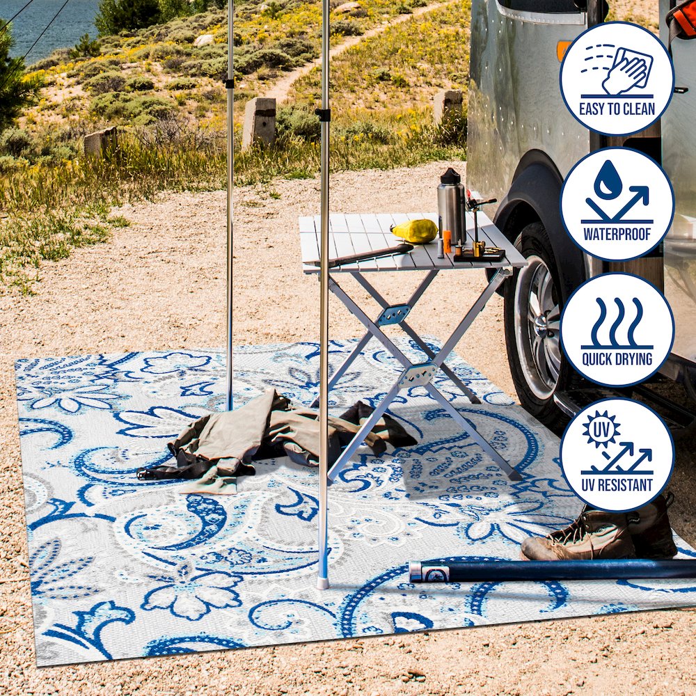 Gordes Paisley High-Low Indoor/Outdoor Area Rug
