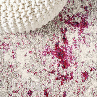 Contemporary Pop Modern Abstract Vintage Faded Area Rug