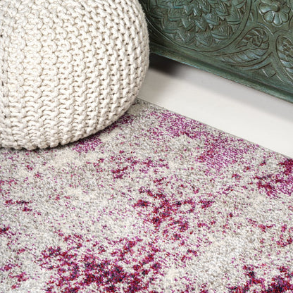 Contemporary Pop Modern Abstract Vintage Faded Area Rug