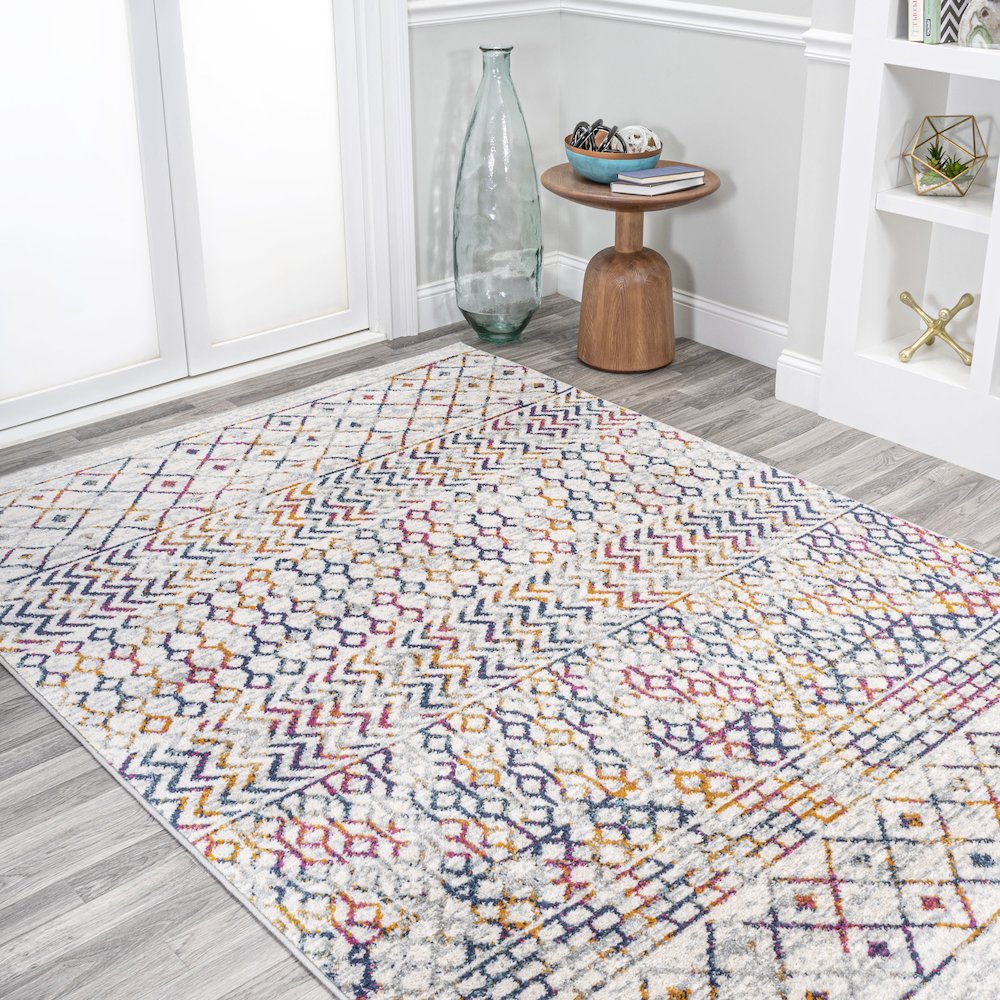 Arta Moroccan Vintage Geometric Rug Area Rug
