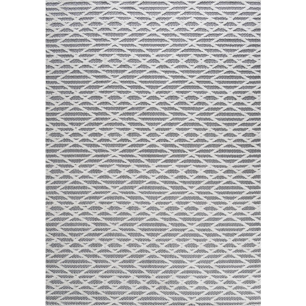Ararat High-Low Pile Moroccan Diamond Modern Indoor/Outdoor Area Rug