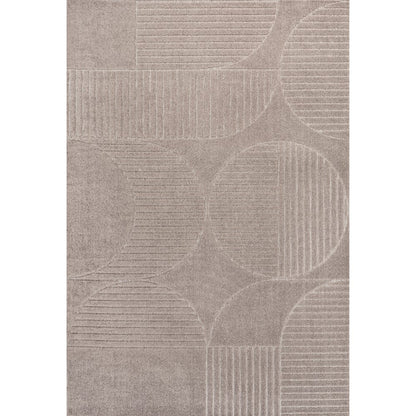 Nordby High-Low Geometric Arch Scandi Striped Indoor/Outdoor Area Rug