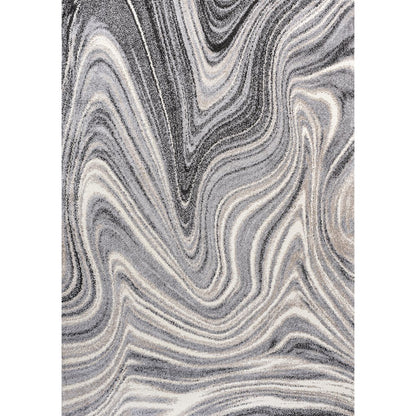 Eleni Contemporary Glam Abstract Marble Area Rug