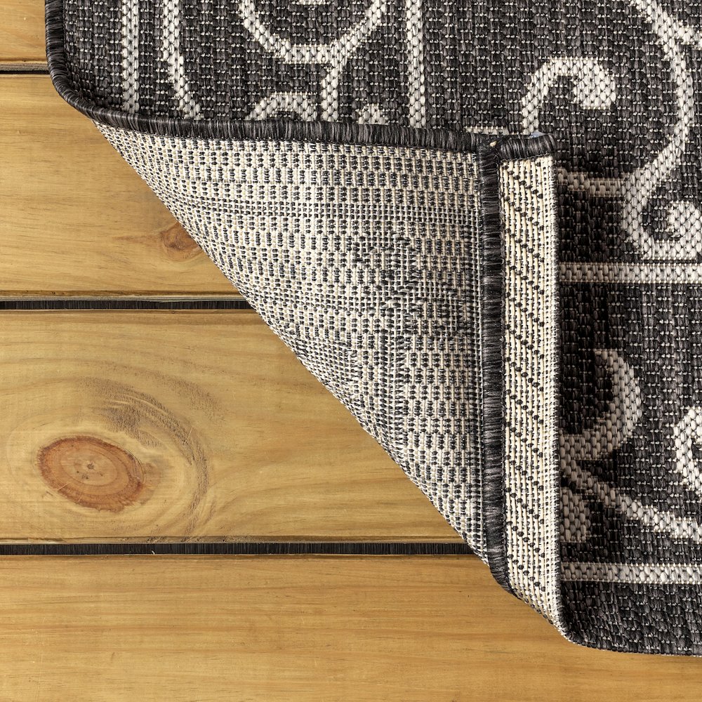 Charleston Vintage Filigree Textured Weave Indoor/Outdoor Area Rug