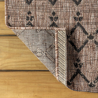 Ourika Moroccan Geometric Textured Weave Indoor/Outdoor Area Rug