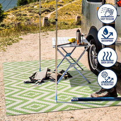 Sintra Diamond Tribal Indoor/Outdoor Area Rug