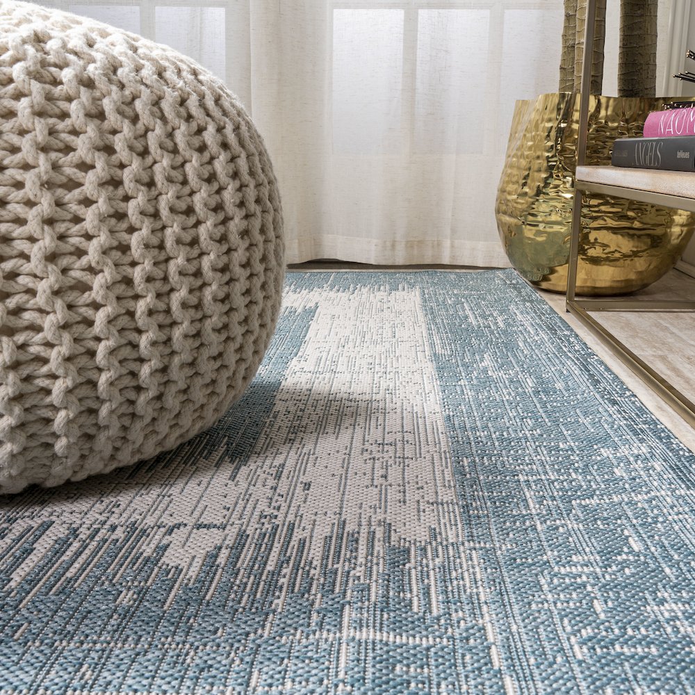 Scandi Minimalist Border Indoor/Outdoor Area Rug