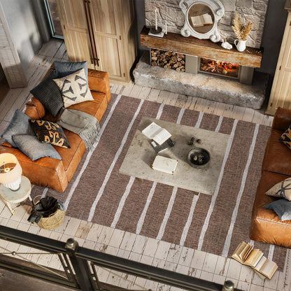 Colonia Berber Stripe Indoor/Outdoor Area Rug