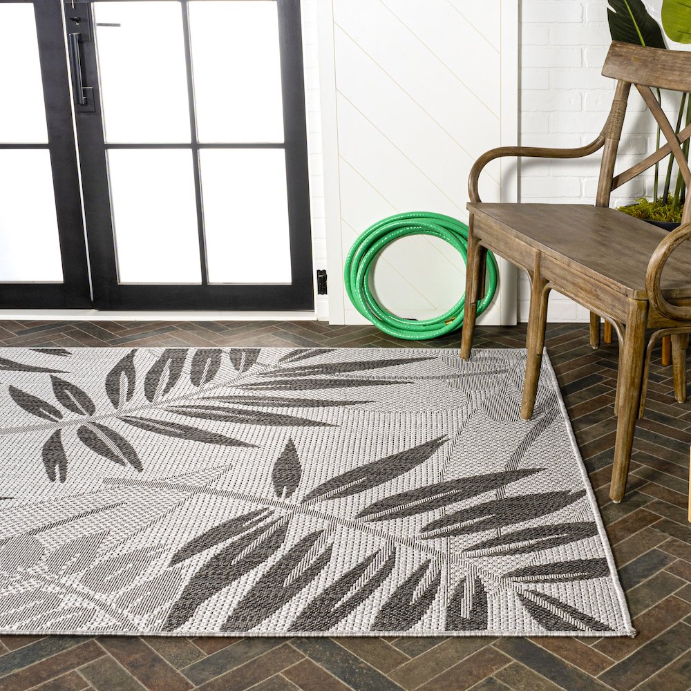 Havana Tropical Palm Leaf Indoor/Outdoor Area Rug