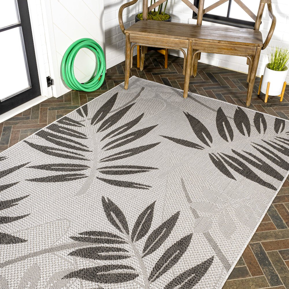 Havana Tropical Palm Leaf Indoor/Outdoor Area Rug