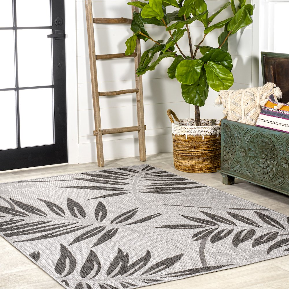 Havana Tropical Palm Leaf Indoor/Outdoor Area Rug