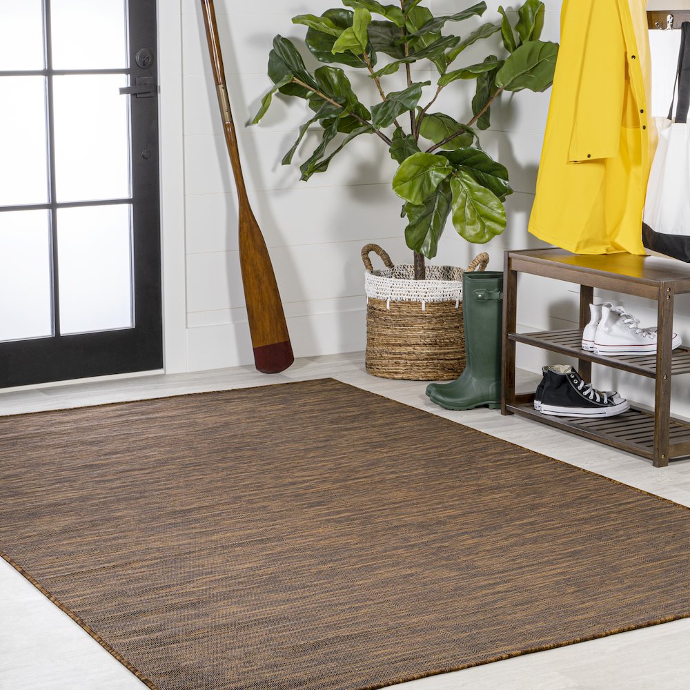 Ethan Modern Flatweave Solid Area Rug