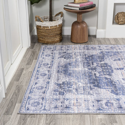 Alanya Ornate Medallion Washable Indoor/Outdoor Area Rug