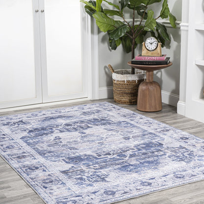 Alanya Ornate Medallion Washable Indoor/Outdoor Area Rug