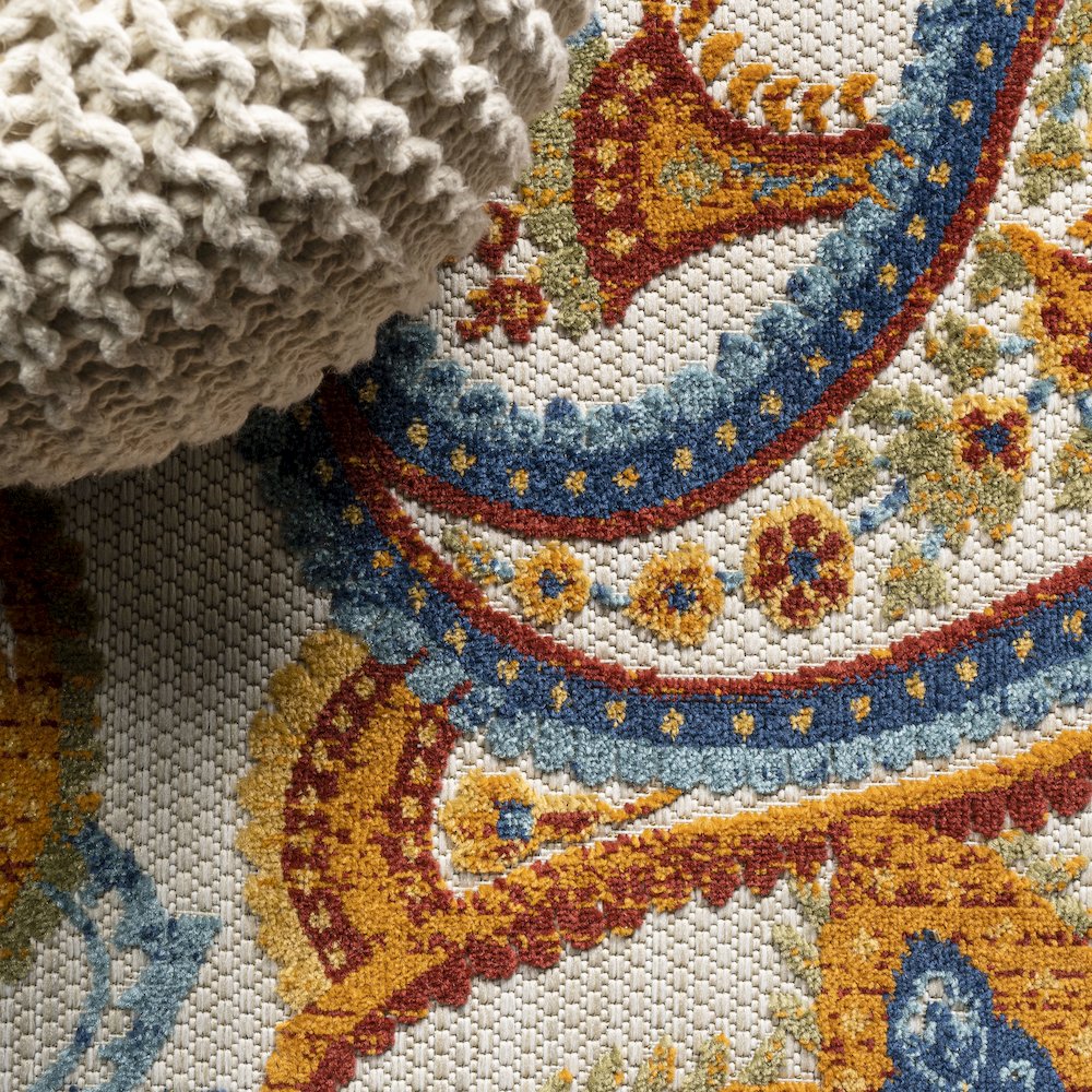 Gordes Paisley High-Low Indoor/Outdoor Area Rug