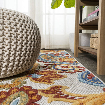 Gordes Paisley High-Low Indoor/Outdoor Area Rug