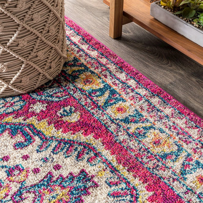 Kristina Bohemian Flair Boho Vintage Medallion Area Rug
