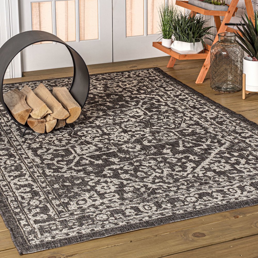 Malta Bohemian Medallion TetuWeaveIndoor/Outdoor  Rug