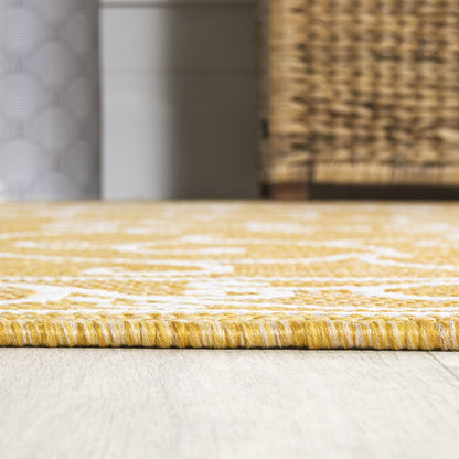 Charleston Vintage Filigree Textured Weave Indoor/Outdoor Area Rug