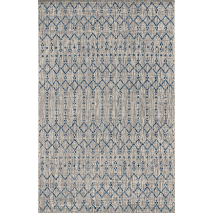 Ourika Moroccan Geometric Textured Weave Indoor/Outdoor Area Rug