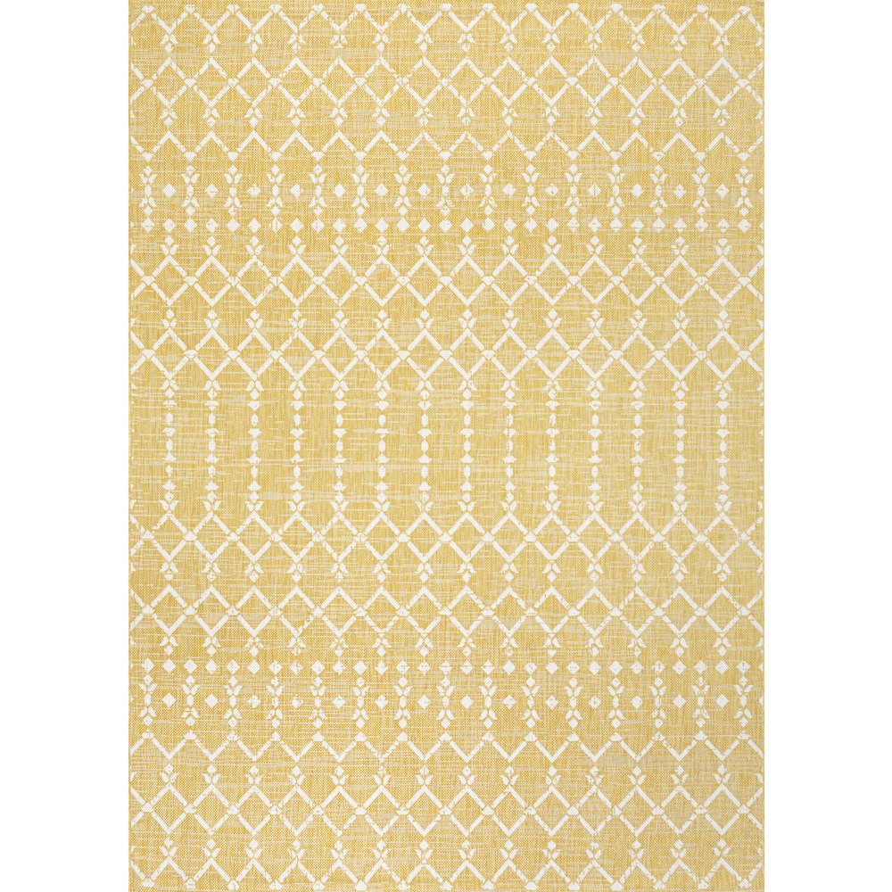 Ourika Moroccan Geometric Textured Weave Indoor/Outdoor Area Rug