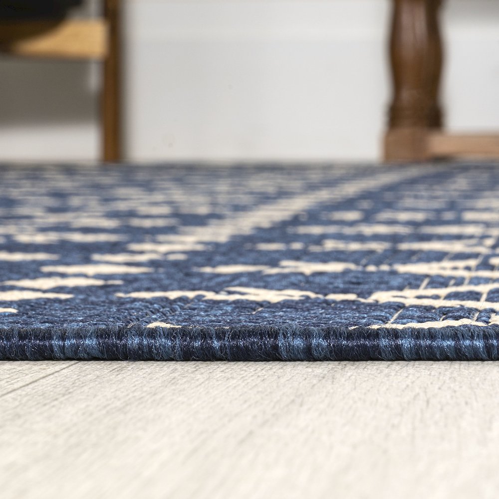 Ourika Moroccan Geometric Textured Weave Indoor/Outdoor Area Rug