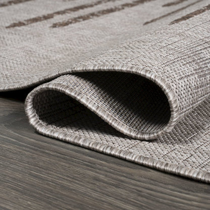 Zolak Berber Stripe Geometric Indoor/Outdoor Area Rug