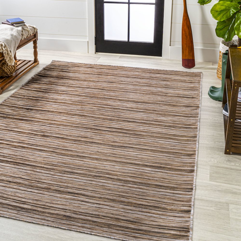 Finn Modern Farmhouse Pinstripe Area Rug