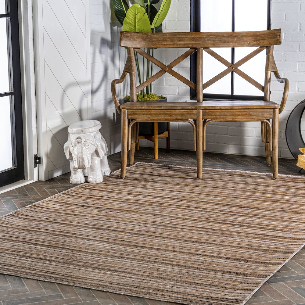 Finn Modern Farmhouse Pinstripe Area Rug