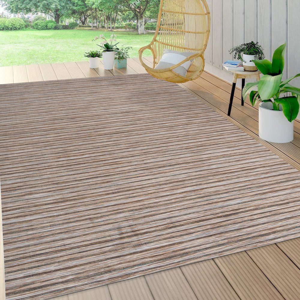 Finn Modern Farmhouse Pinstripe Area Rug