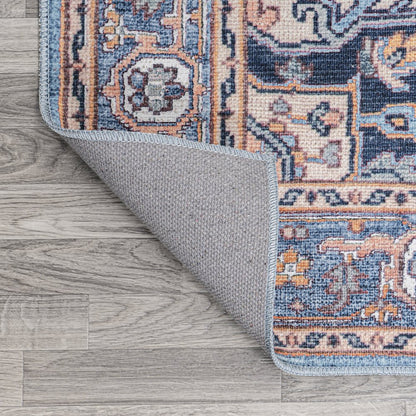 Cirali Ornate Large Medallion Washable Indoor/Outdoor Area Rug